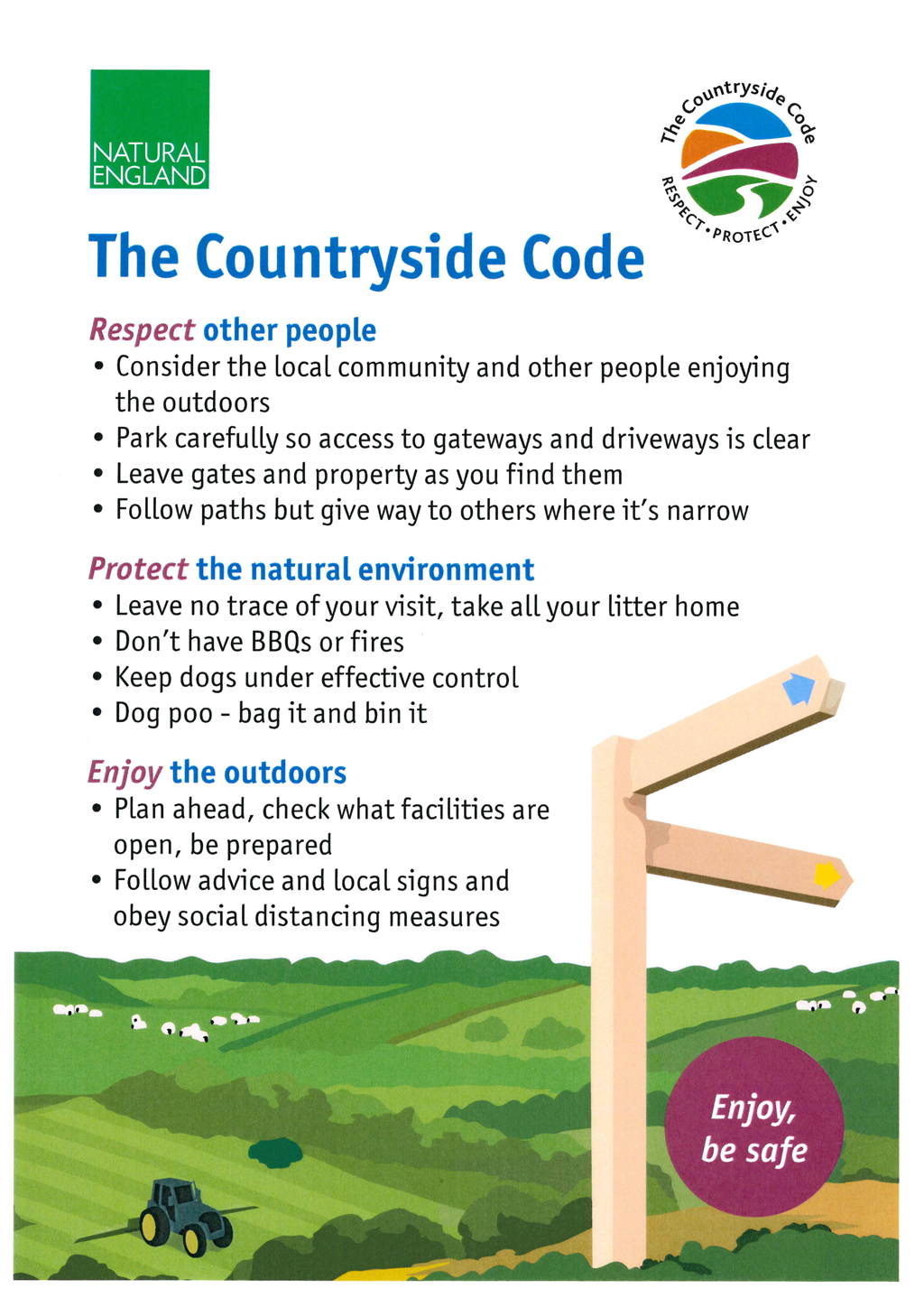The Countryside Code Poster